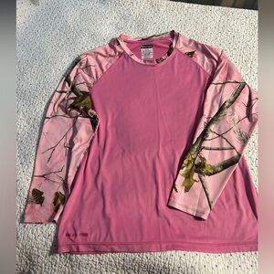 Realtree Pink and Camouflage Long Sleeve Tee
